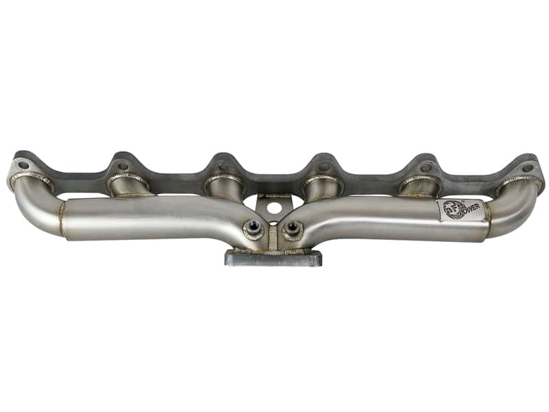 aFe — aFe Twisted Steel Header Turbo Manifold (T3) 98.5-02 Dodge Diesel Trucks L6 5.9L (td)
Exhaust Manifold - view 4