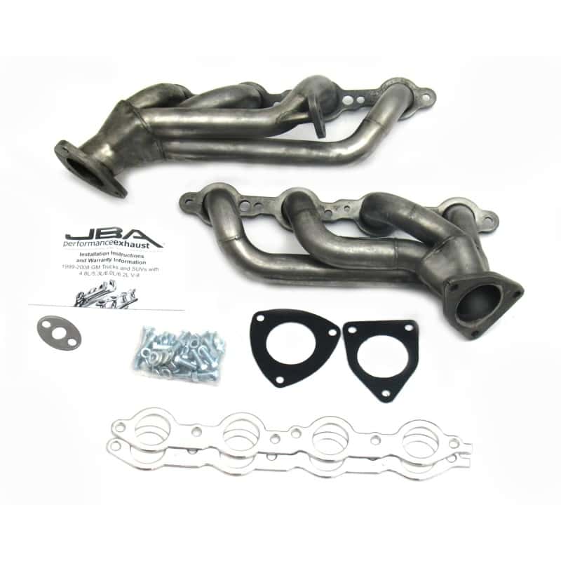 JBA — JBA 99-02 GM Truck 6.0L LS w/o A.I.R. w/EGR 1-5/8in Primary Raw 409SS Cat4Ward Header
Exhaust Header - view 2