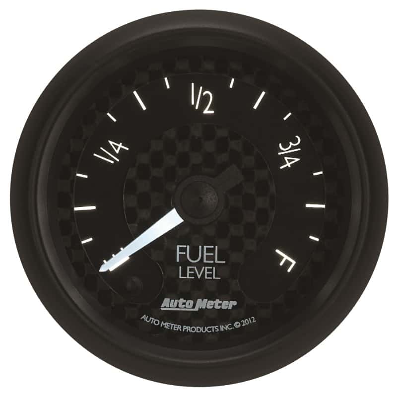 AutoMeter — Autometer GT Series 52mm Full Sweep Electronic 0-280 ohm Fuel Level Programmable Empty-Full Range
2-1/16" FUEL LEVEL, - view 9