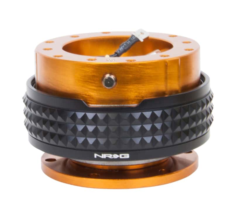 NRG — NRG Quick Release Kit - Pyramid Edition - Rose Gold Body / Black Pyramid Ring - view 2
