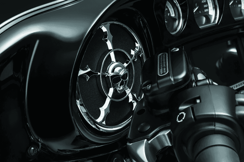 Kuryakyn — Kuryakyn Zombie Speaker Grill 14-Up Touring Chrome - view 2