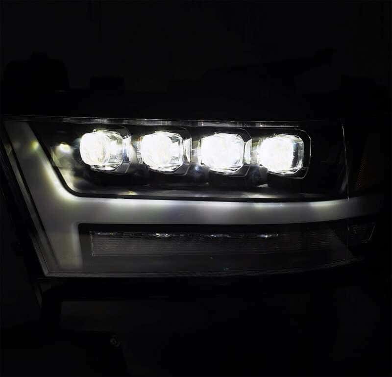 AlphaRex — AlphaRex 19-20 Ram 1500HD NOVA LED Proj Headlight Plank Style Matte Blk w/Activ Light/Seq Signal/DRL
Projector Headlights - view 6
