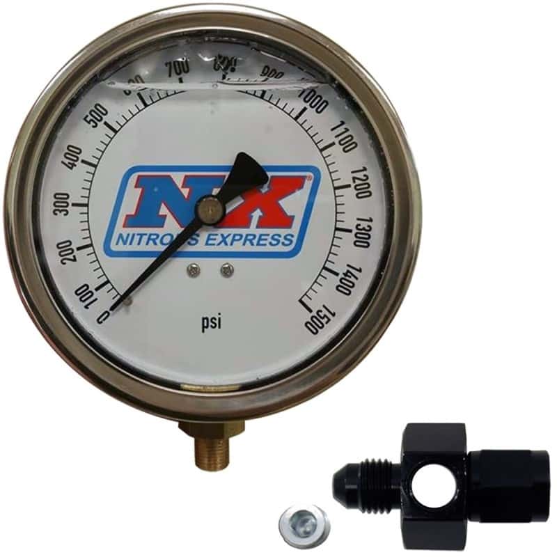 Nitrous Express — Nitrous Express Nitrous Pressure Gauge 4in-High Accuracy 6AN
N2OPresrGg
Gauge - view 3