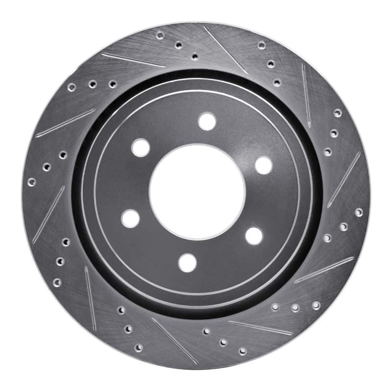 R1 Concepts — R1 15-17 Ford F-150 RWD Rear Right Drilled & Slotted Silver Brake Rotor
R1 Brake Rotor Drill - view 1