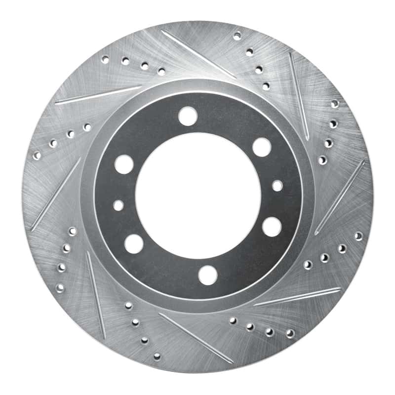 DFC — DFC 05-23 Toyota Tacoma Front Right Drilled & Slotted Silver Brake Rotor - view 1