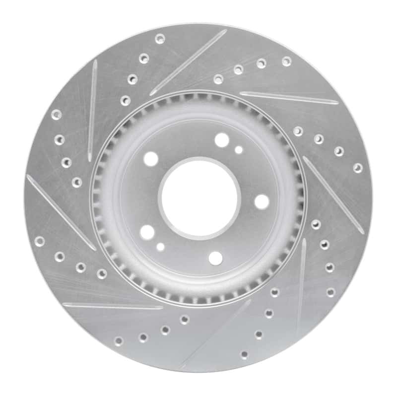 R1 Concepts — R1 2020-2025 Hyundai Elantra Front Right Drilled & Slotted Silver Brake Rotor
Disc Brake Rotor - view 5