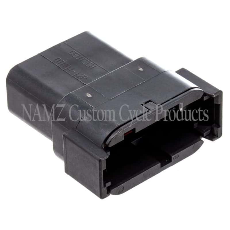 NAMZ — NAMZ Deutsch DTM 12-Position Receptacle w/12 Stamped Terminals & Wedgelock - Black (HD 74109-98BK) - view 1