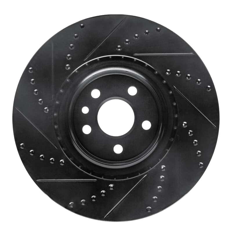 R1 Concepts — R1 2007-2016 Volvo S60 Front Right Drilled & Slotted Black Brake Rotor
R1 Brake Rotor Drill - view 5