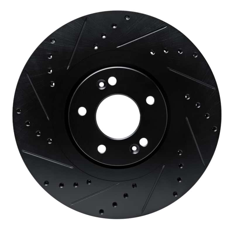 R1 Concepts — R1 20-25 Hyundai Palisade Front Left Drilled & Slotted Black Brake Rotor
R1 Brake Rotor Drill - view 1