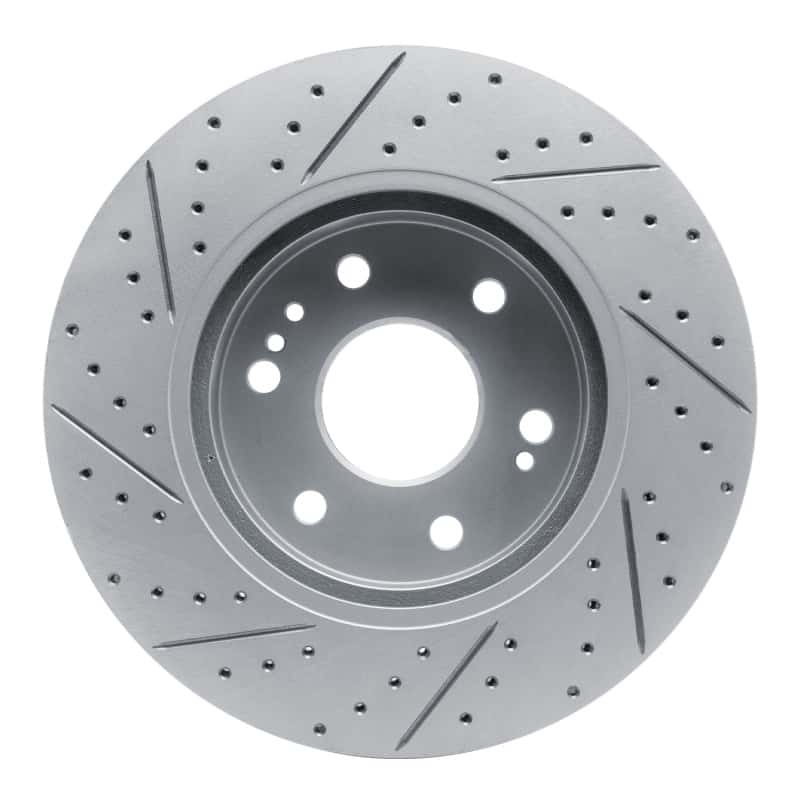 R1 Concepts — R1 19-26 Cadillac Escalade Front Right Drilled & Slotted Geo-Carbon Rotor - view 5