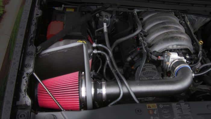 CORSA Performance — Corsa Apex 14-17 Chevrolet Silverado 5.3/6.2L 1500 DryTech Metal Intake System
Air Intake - view 6