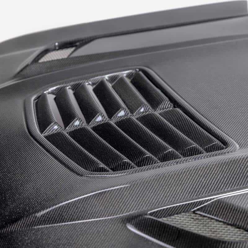 Anderson Composites — Anderson Composites 20-24 Chevy Silverado Type-T2 Carbon Fiber Hood - view 6