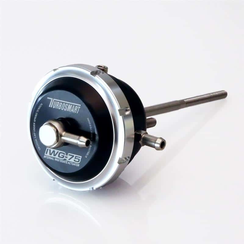 Turbosmart — Turbosmart Universal IWG75 Borg Warner EFR Twin Port B1 Single Scroll 120mm Rod Black 14PSI IWG
Wastegate - view 2