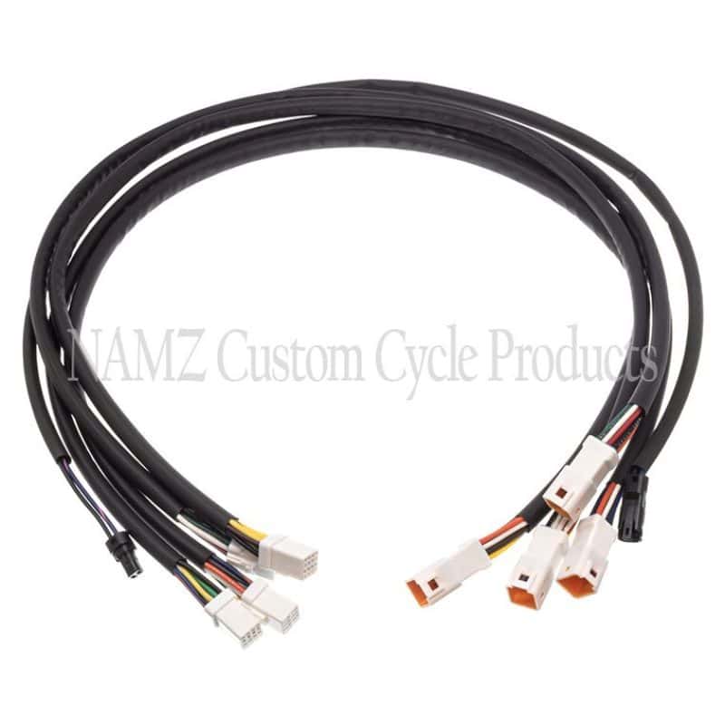 NAMZ — NAMZ 14-17 Indian Chieftain/Roadmaster Plug-N-Play Complete Handlebar Control Xtension Harness 24in. - view 1