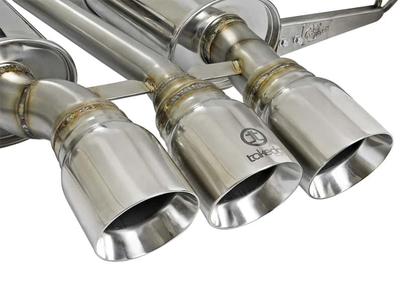 aFe — aFe Takeda 3in 304 SS Cat-Back Exhaust w/ Tri-Polished Tips 17-18 Honda Civic Type R L4 2.0L (t)
Cat-Back Exhaust - view 2