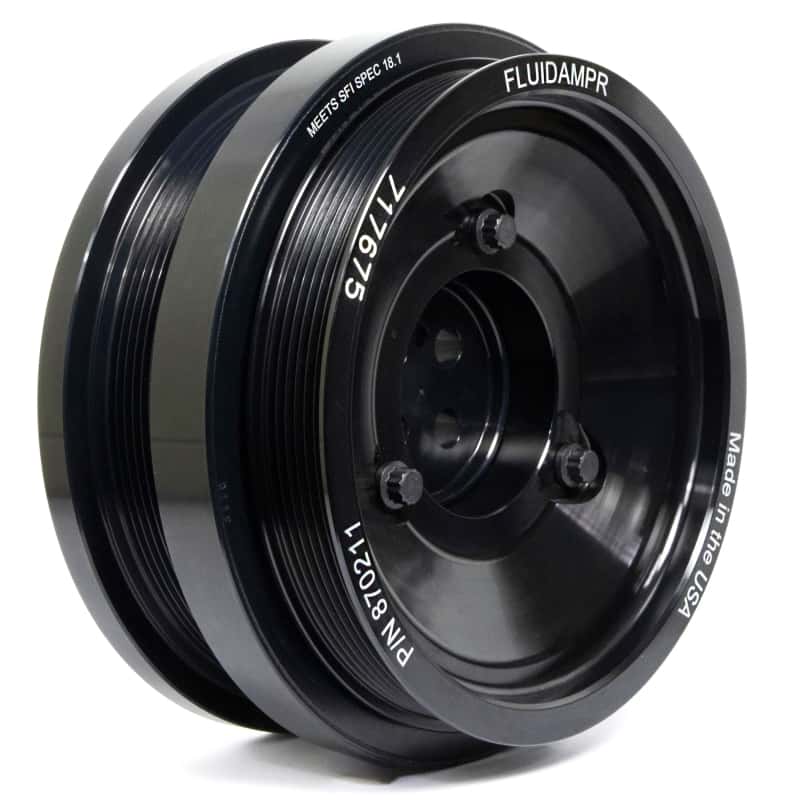 Fluidampr — Fluidampr Ford PowerStroke 6.0L Dual Alternator Steel Externally Balanced Damper
Harmonic Balancer - view 1