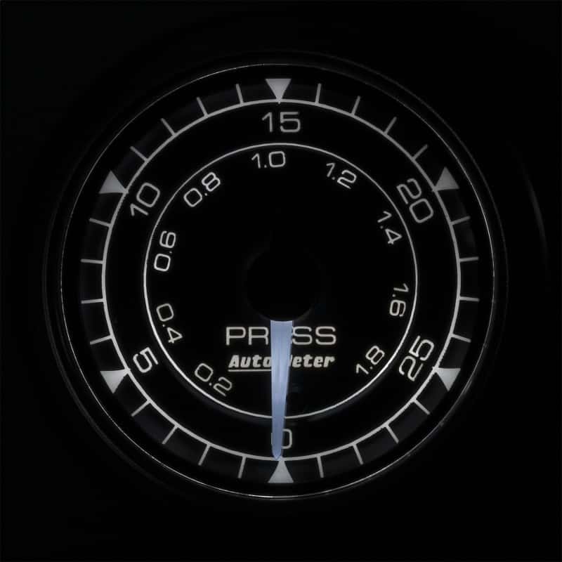 AutoMeter — Autometer Chrono 2-1/16in 30PSI Pressure Gauge
GA 2" PRS 30PSI S CH - view 6