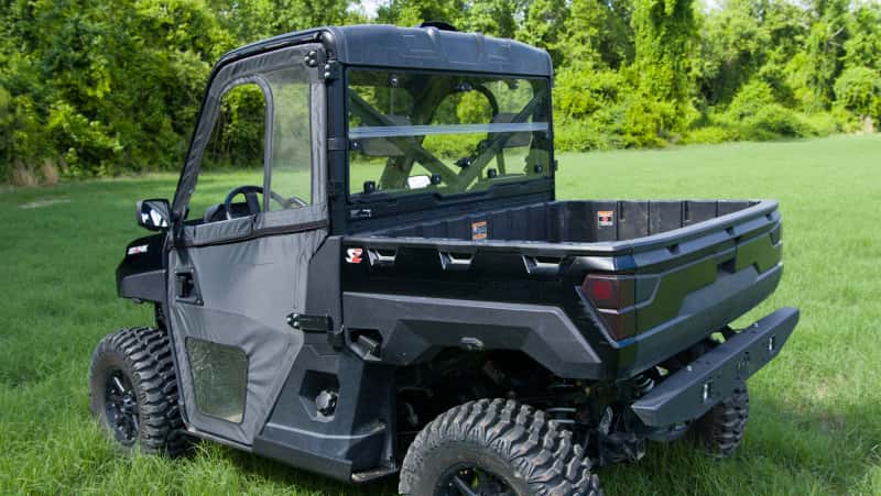 Seizmik — Seizmik 13+ Polaris Ranger 900/1000 XP/Crew Rear Windshield Folding Poly Carb - view 4