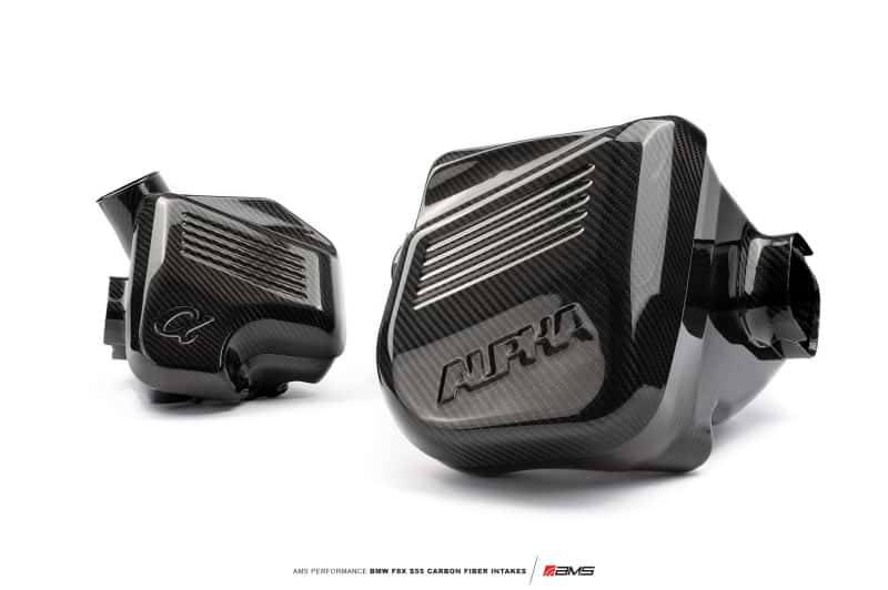 AMS — AMS Performance 15-18 BMW M3 / 15-20 BMW M4 w/ S55 3.0L Turbo Engine Carbon Fiber Intake - view 2