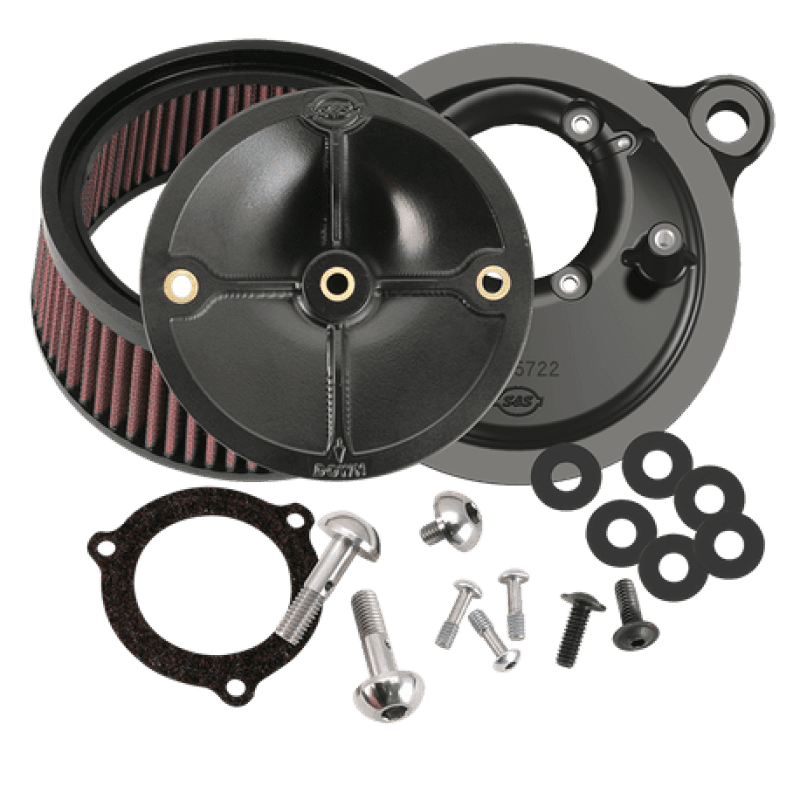 S&S Cycle — S&S Cycle 2008+ BT w/ S&S 66mm Throttle Body Stealth Air Cleaner Kit w/o Cover - view 2