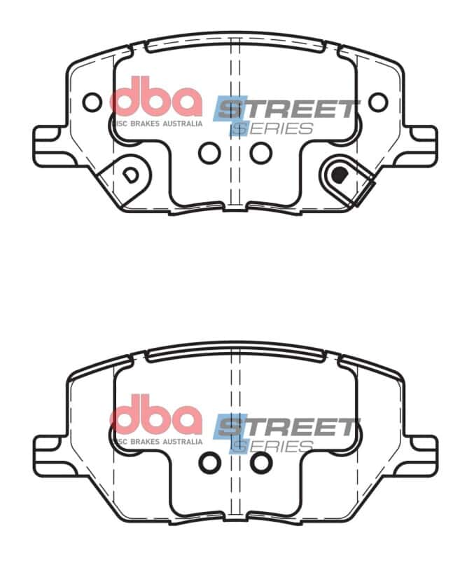 DBA — DBA 16-19 Jeep Compass (278mm Rear Rotor) Street Series Rear Brake Pads
Brake Pad - view 1