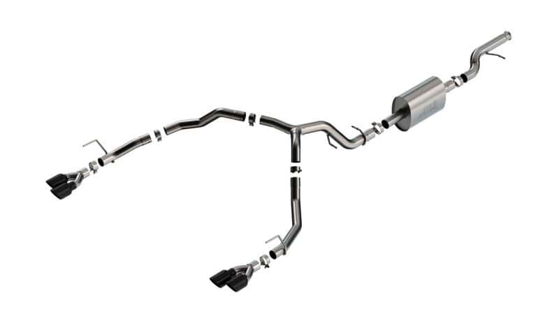 Borla — Borla 21-22 Chevy Tahoe 5.3L V8 2/4WD 4DR 3in/2.75in S-Type Cat-Back Exhaust w/ Black Chrome Tips
Cat-Back System - view 1