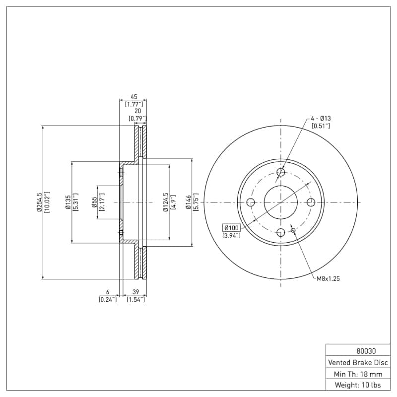DFC — DFC 94-02 Mazda Miata Front GeoSPEC Coated Rotor
DFC Brake Rotor - view 6