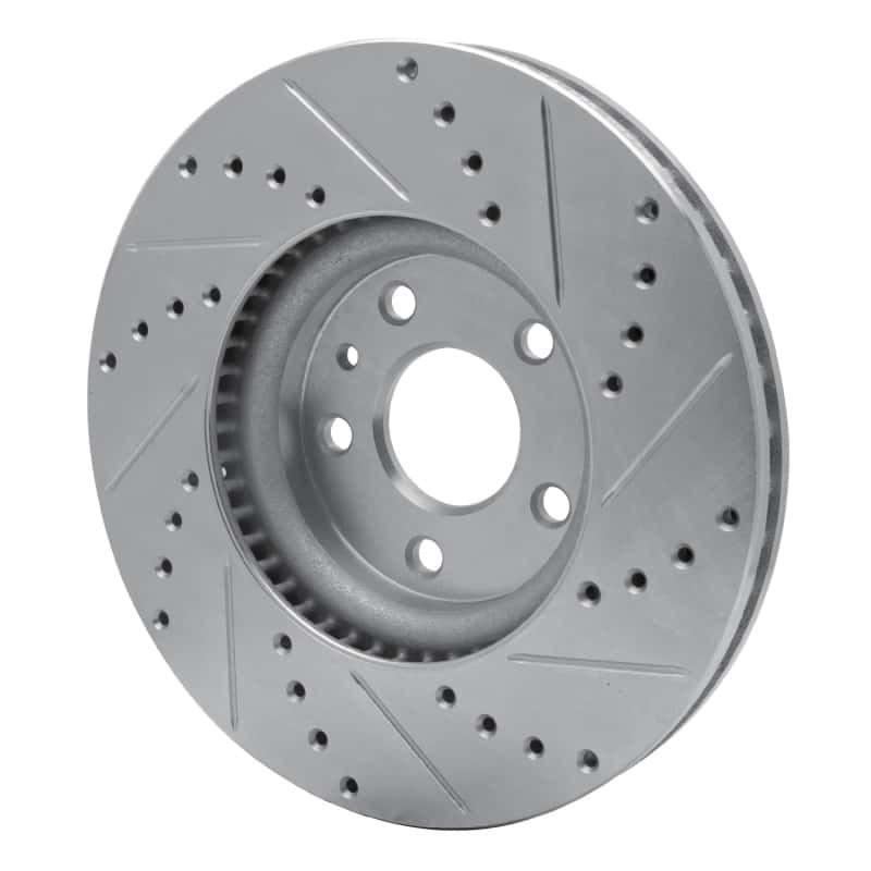 R1 Concepts — R1 13-20 Ford Special SERVICE POLICE Sedan Front Left Drilled & Slotted Silver Brake Rotor
R1 Brake Rotor Drill - view 4