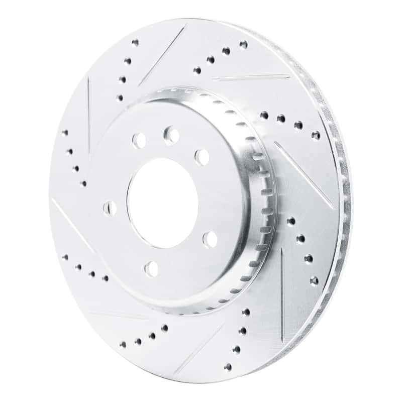 R1 Concepts — R1 20-25 Land Rover Defender 90 Rear Left Drilled & Slotted Silver Brake Rotor
Disc Brake Rotor - view 2