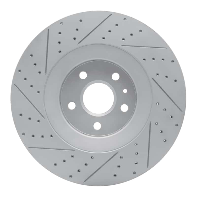 R1 Concepts — R1 09-15 Cadillac Cts Front Right Drilled & Slotted Geo-Carbon Rotor - view 5