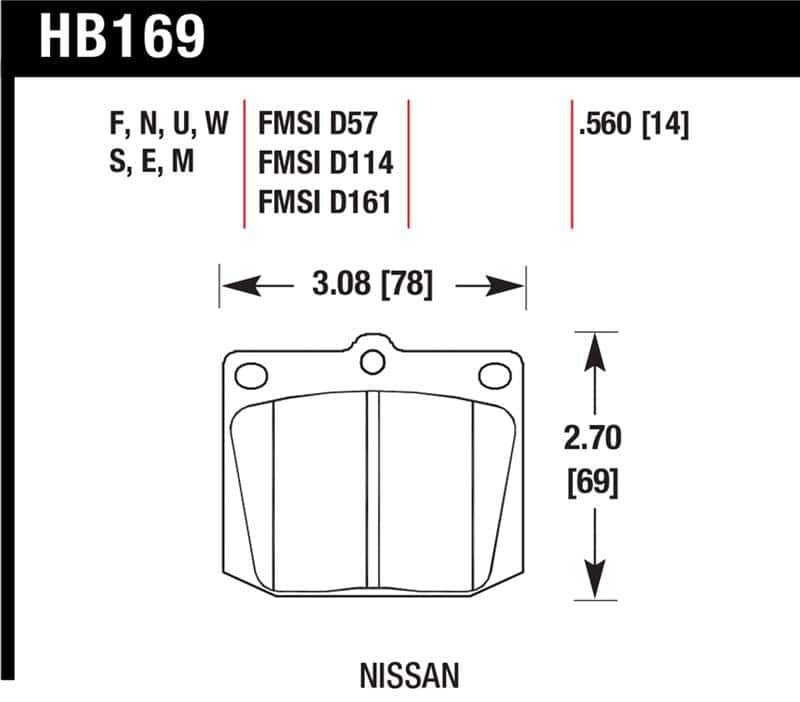Hawk Performance — Hawk HPS Street Brake Pads
Disc Brake Pad - view 1