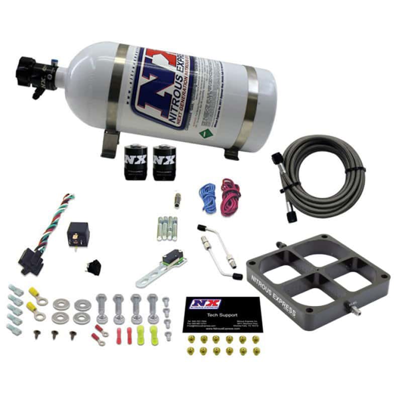 Nitrous Express — Nitrous Express Single Entry Crossbar 8500 Based Throttle Body Nitrous Kit w/10lb Bottle
Injection System Kit
N2OSys - view 2