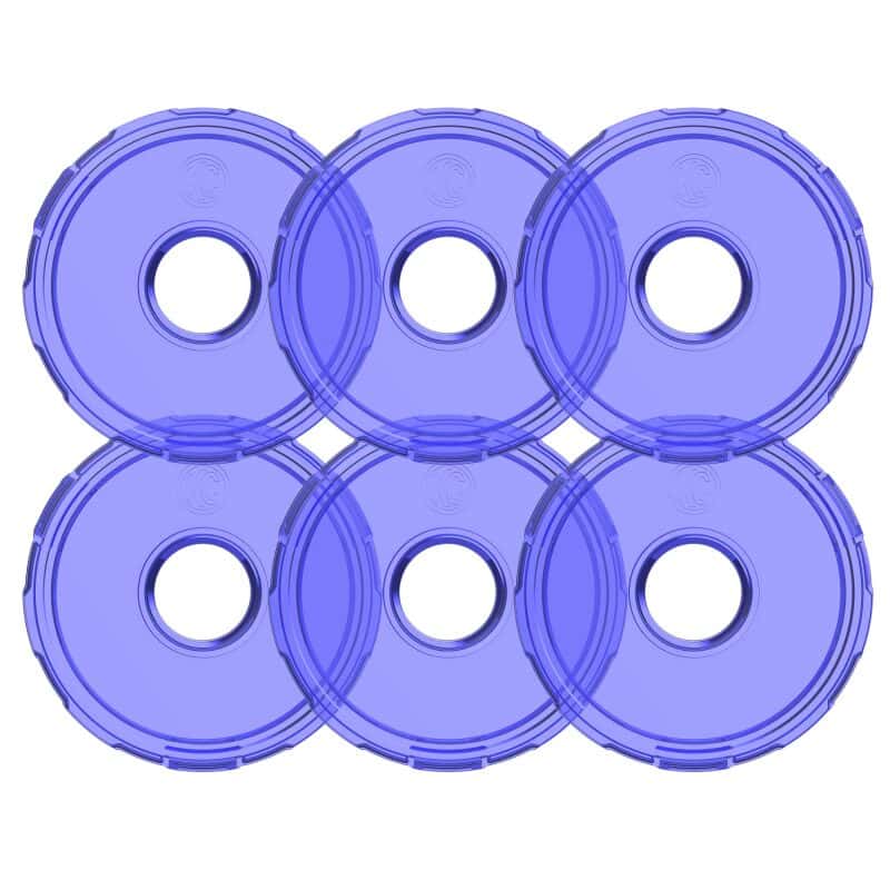KC HiLiTES — KC HiLiTES Cyclone V2 LED - Replacement Lens - Blue - 6-PK - view 1