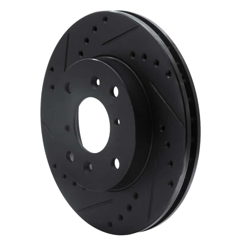 R1 Concepts — R1 98-02 Acura CL Front Left Drilled & Slotted Black Brake Rotor
R1 Brake Rotor Drill - view 2