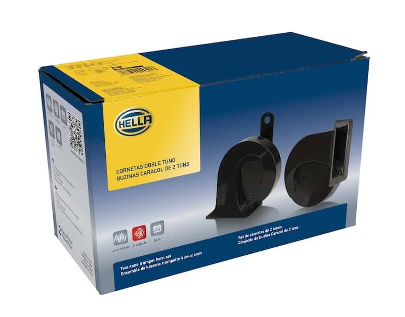 Hella — Hella Horn Kit Bx Black Trumpet 24V Univ - view 7