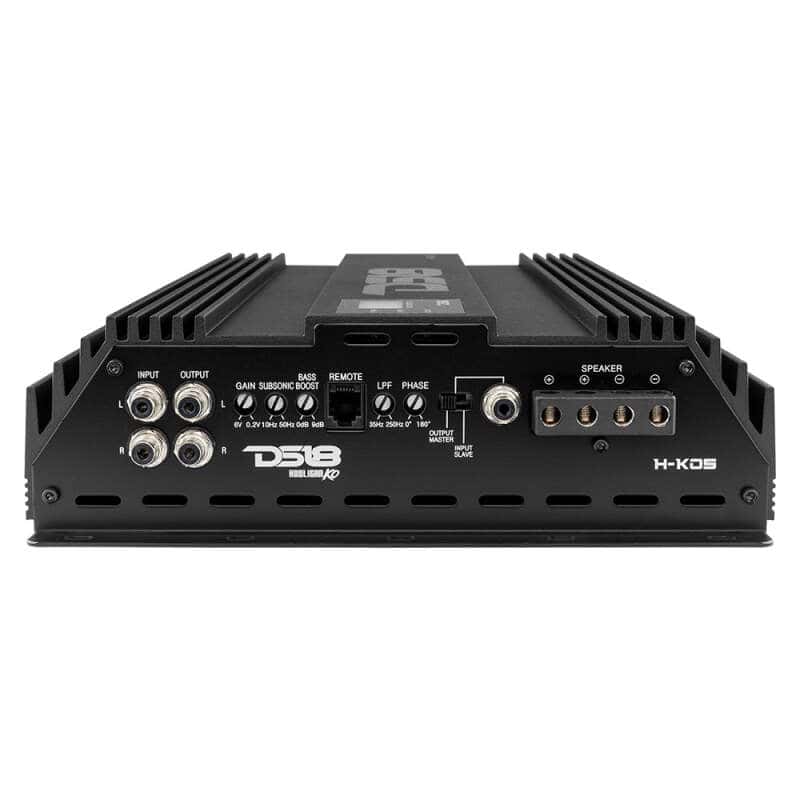 DS18 — DS18 1-Channel Amp 9200 Burst/0.5ohm 5000/1ohm 3500/2ohm 2200/4ohm Watts RMS w/ Voltmeter Black - view 4