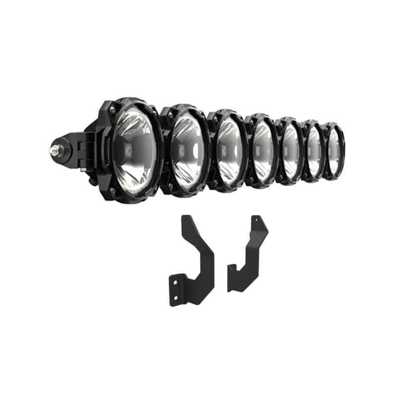 KC HiLiTES — KC HiLiTES 2017+ Ford Super Duty Gravity LED Pro6 7-Light Bar Kit - Front Bumper - view 14