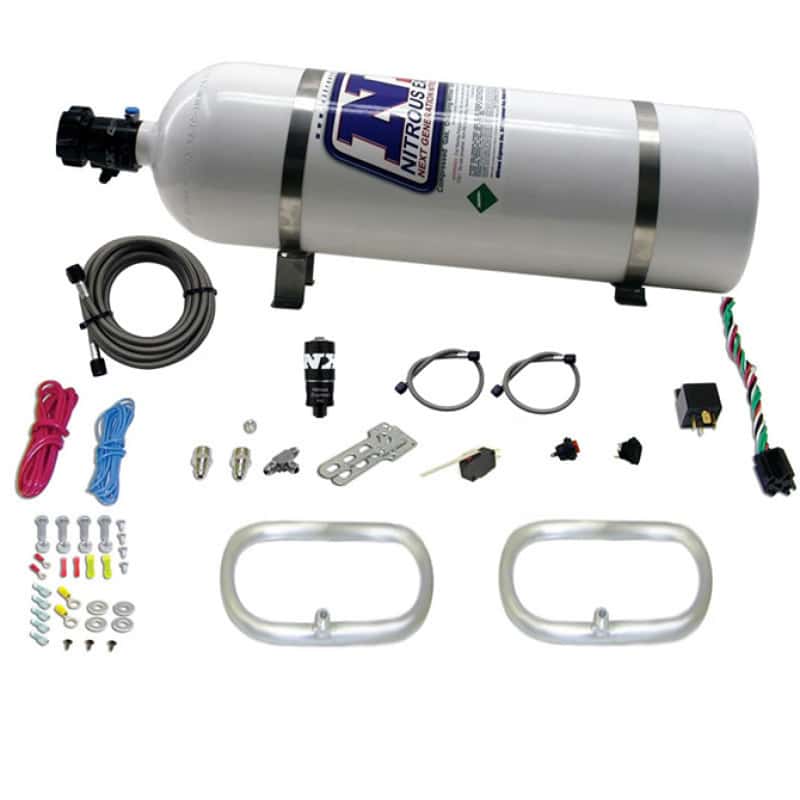Nitrous Express — Nitrous Express Dual Ntercooler Ring System (2 - 6 x 6 Rings) w/15lb Bottle
N-TERCOOLER system
N2OSys - view 3