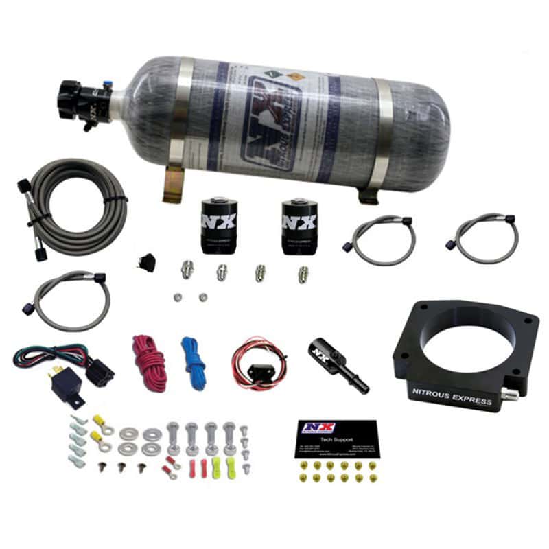 Nitrous Express — Nitrous Express 15-17 Ford Mustang GT350 5.2L Nitrous Plate Kit w/12lb Bottle
Injection System Kit
N2OSys - view 2