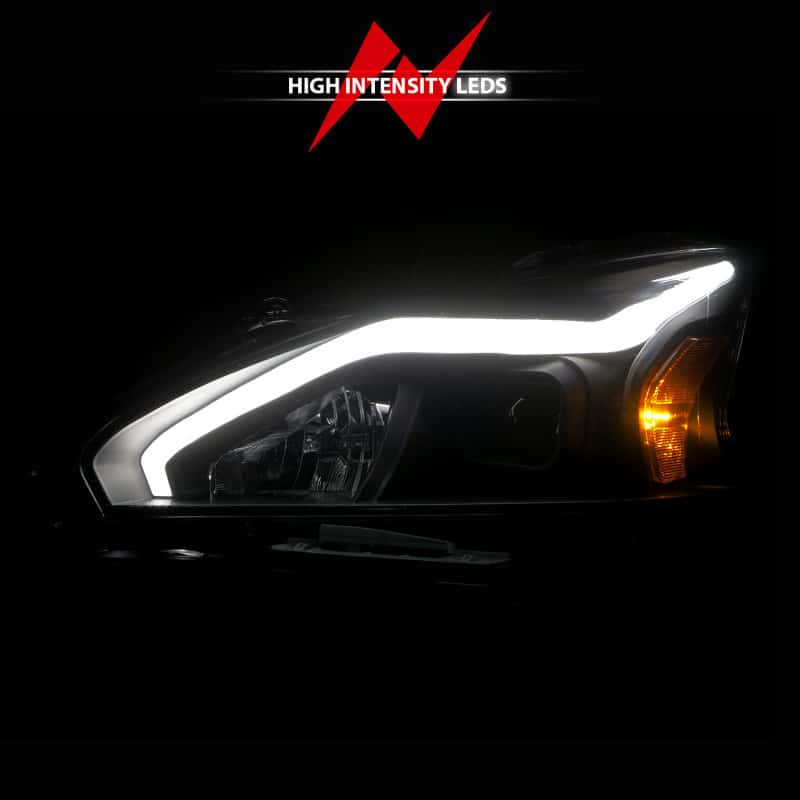 ANZO — ANZO 13-15 Nissan Altima (w/o Factory HID Bulbs) Projector Headlights - w/ Light Bar Black Housing
Head Light Set
HdLtSet - view 7