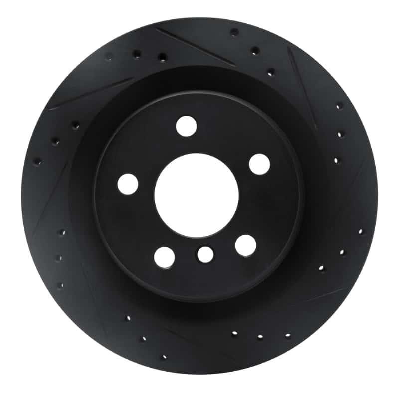R1 Concepts — R1 16-26 BMW 228I Gran Coupe Rear Right Drilled & Slotted Black Brake Rotor
R1 Brake Rotor Drill - view 1