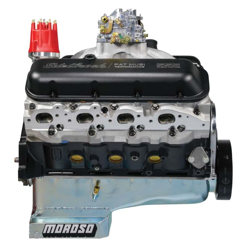 Edelbrock — Edelbrock Crate Engine Edelbrock/Pat Musi 555 RPM XT BBC 675 HP Stock Exhaust Port Location
{"Sellable":"Yes"}
CRATE ENGINE - view 10