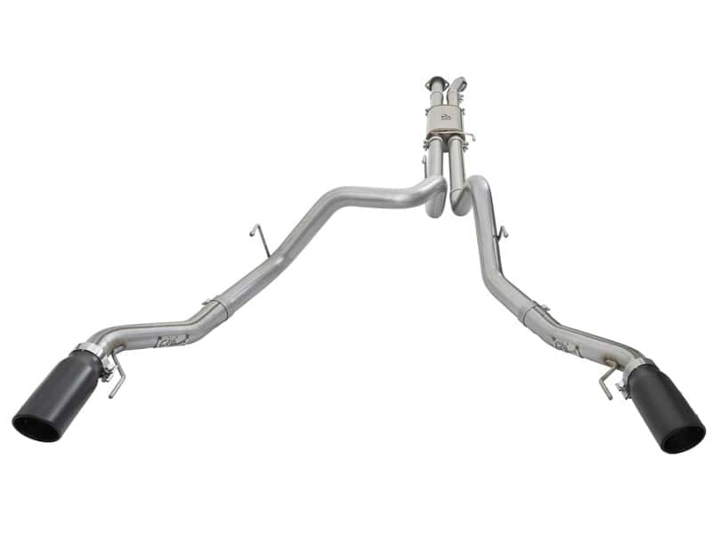 aFe — aFe MACHForce XP 3in 409-SS Exhaust Cat-Back 2017 Ford F-150 Raptor V6-3.5L (tt) w/ Black Tip
Cat-Back Exhaust - view 2