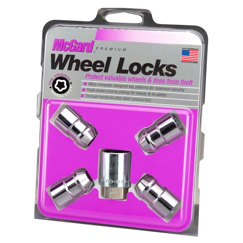 McGard — McGard Wheel Lock Nut Set - 4pk. (Cone Seat) 1/2-20 RH-LH / 13/16 Hex / 1.46in. Length - Chrome - view 5