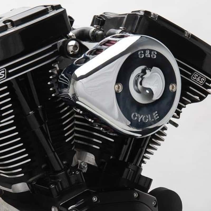 S&S Cycle — S&S Cycle 91-06 XL w/ Stock CV Carb Chrome Mini Teardrop Stealth Air Cleaner Kit - view 2