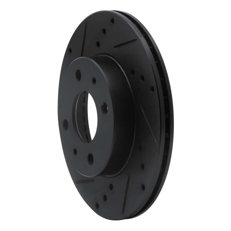 R1 Concepts — R1 95-00 Nissan 200SX Front Left Drilled & Slotted Black Brake Rotor
R1 Brake Rotor Drill - view 2