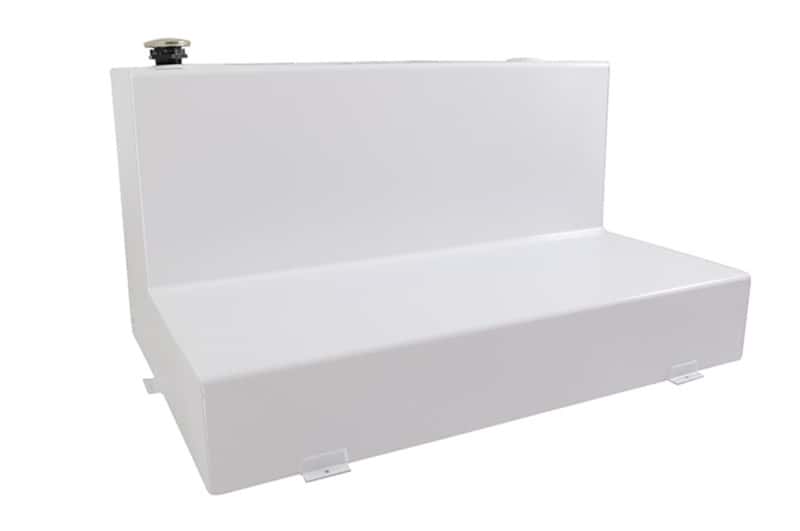 Dee Zee — Dee Zee Universal Tanks - Auxiliary L-Shape White Steel - view 1