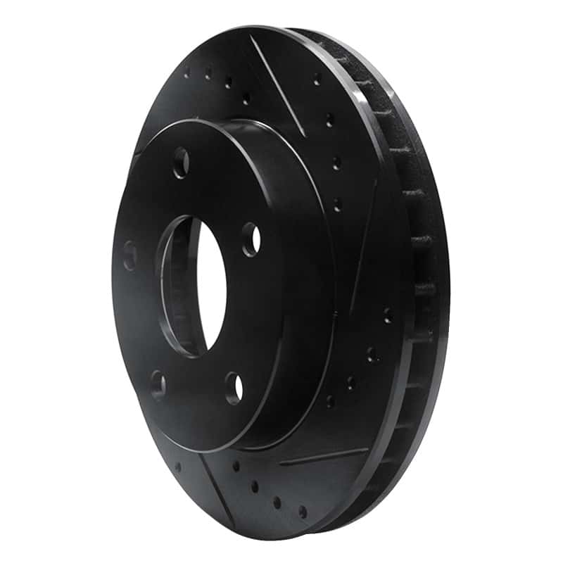 R1 Concepts — R1 94-99 Dodge Ram 1500 Pickup Front Right Drilled & Slotted Black Brake Rotor
R1 Brake Rotor Drill - view 2
