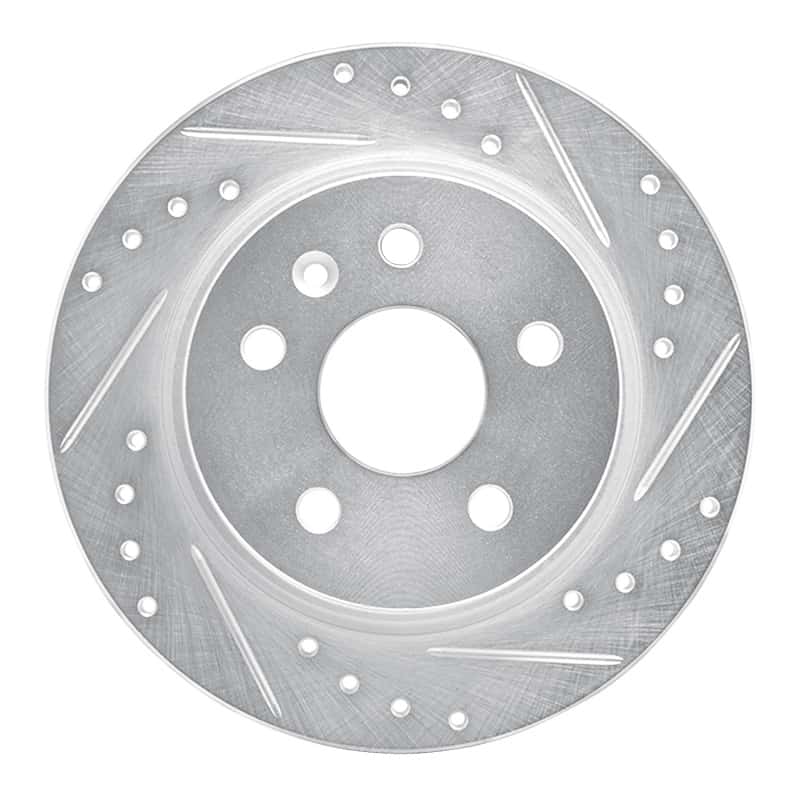 R1 Concepts — R1 11-22 Buick Encore Rear Right Drilled & Slotted Silver Brake Rotor
R1 Brake Rotor Drill - view 1