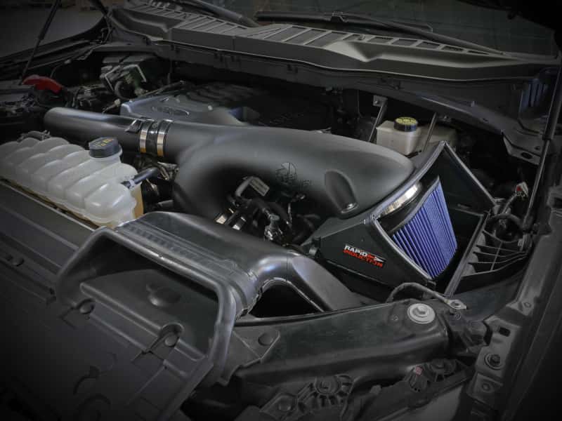 aFe — aFe Rapid Induction Cold Air Intake System w/Pro 5R Filter 2021+ Ford F-150 V6-3.5L (tt)
Cold Air Intake - view 9